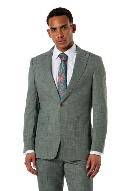 Kaiser - Sage Green Textured Tailored Suit