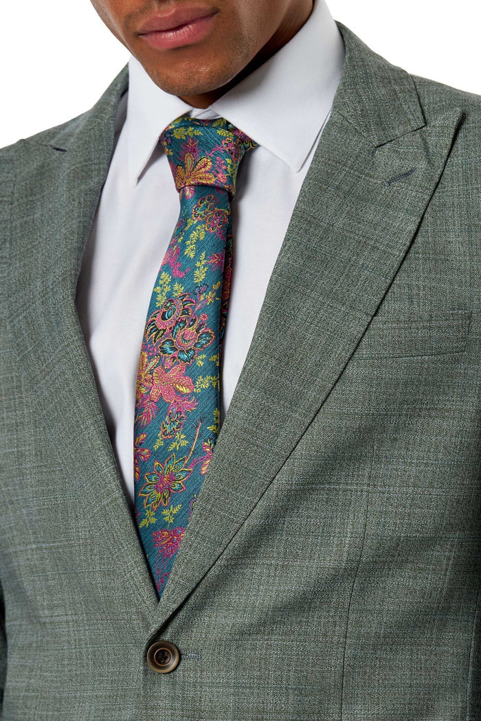 Kaiser - Sage Green Textured Tailored Suit