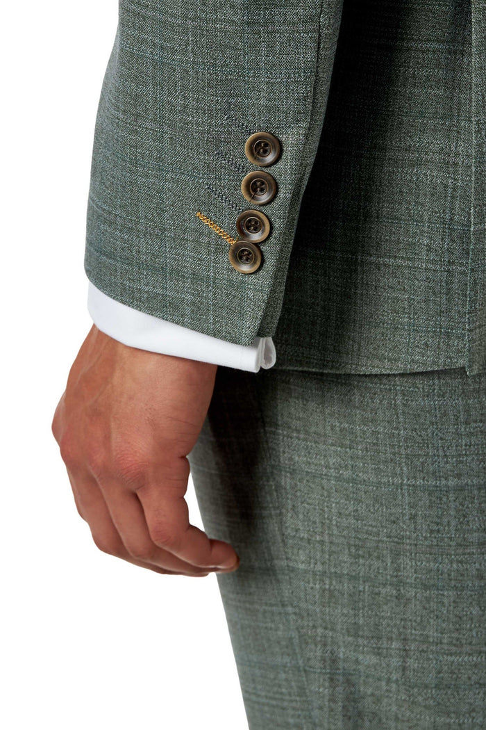 Kaiser - Sage Green Textured Tailored Suit