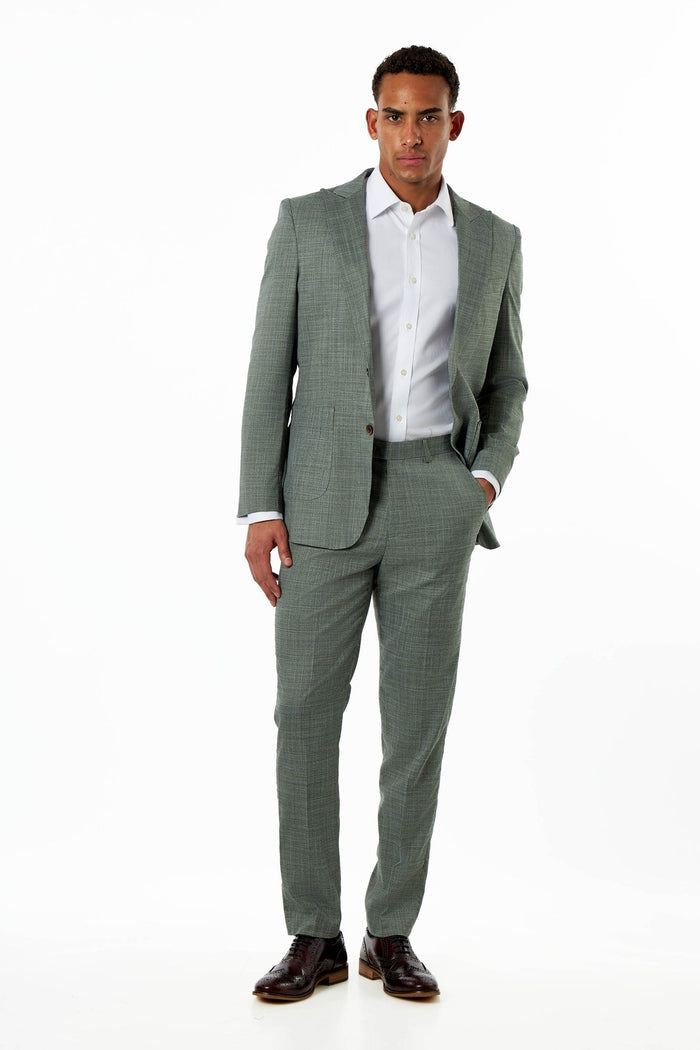 Kaiser - Sage Green Textured Tailored Suit