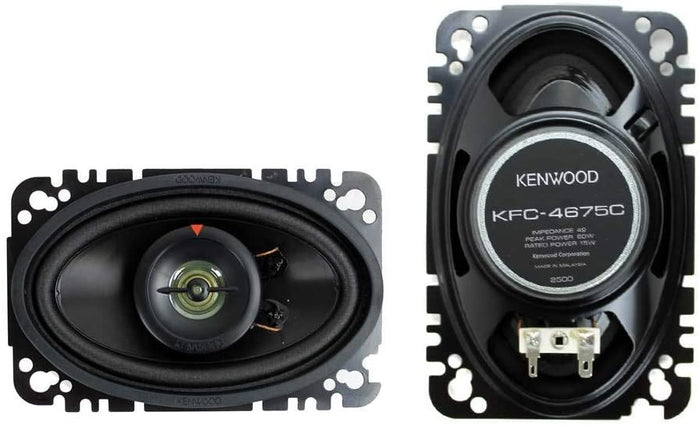 Kenwood KFC - 4675C 4"x6" 2 - Way Car Speakers (Pair) - electronicsexpo.com - Car Speakers