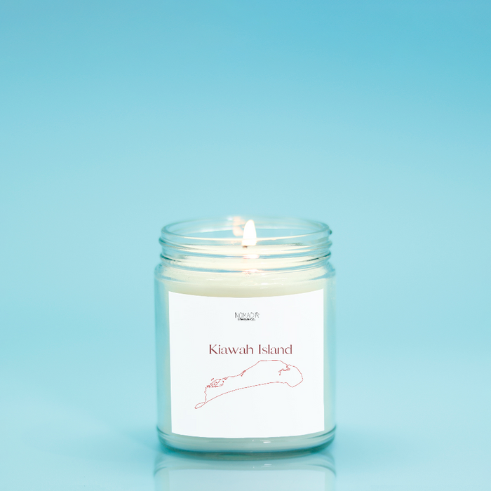 Kiawah Island Map Candle (Hand Poured 9 oz.)