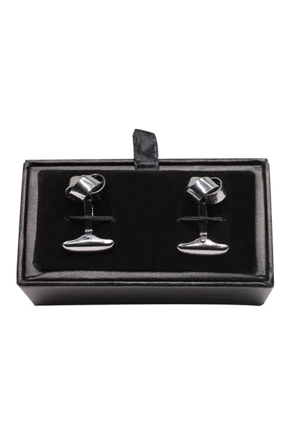 KNOT SILVER DARK TONE CUFFLINKS