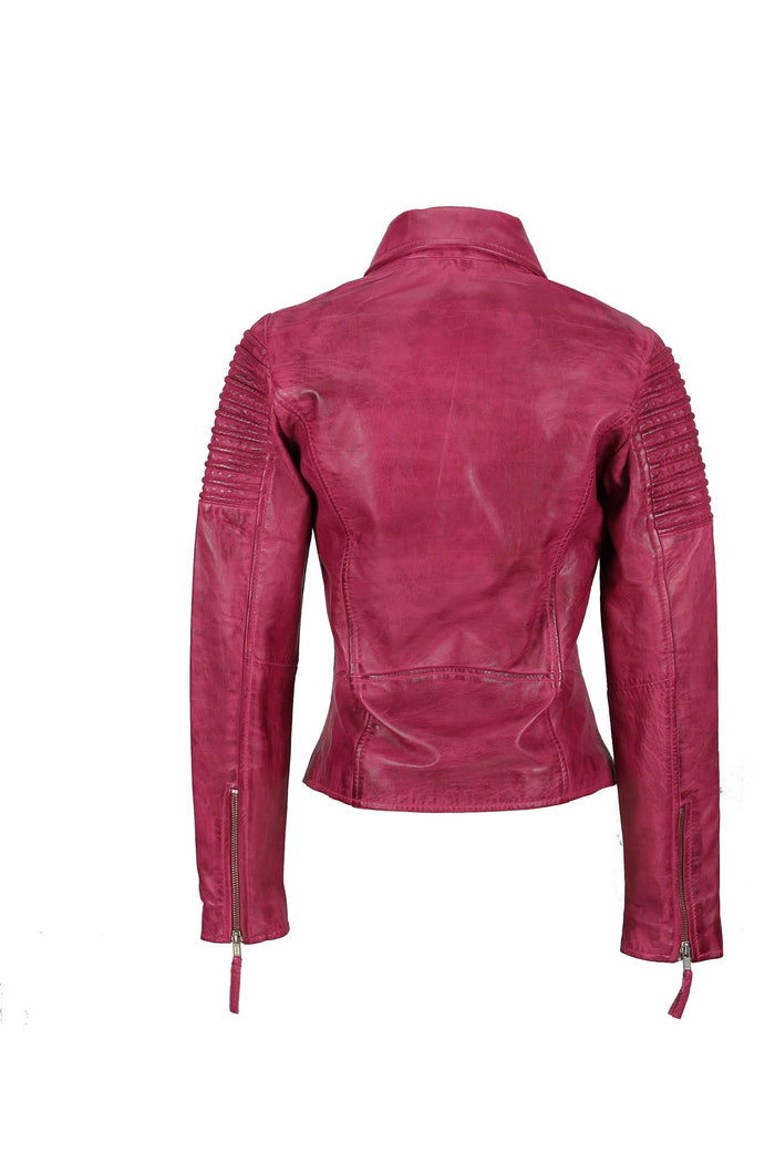 Ladies Retro Biker Pink