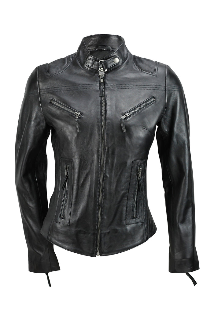 XPOSED LADIES JACKET IN BLACK