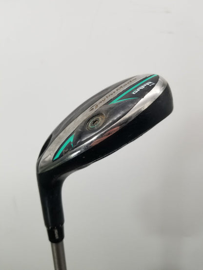 LEFTY 2019 TAYLORMADE GAPR HI 4 HYBRID 22* STIFF AEROTECH STEELFIBER I95 GOOD