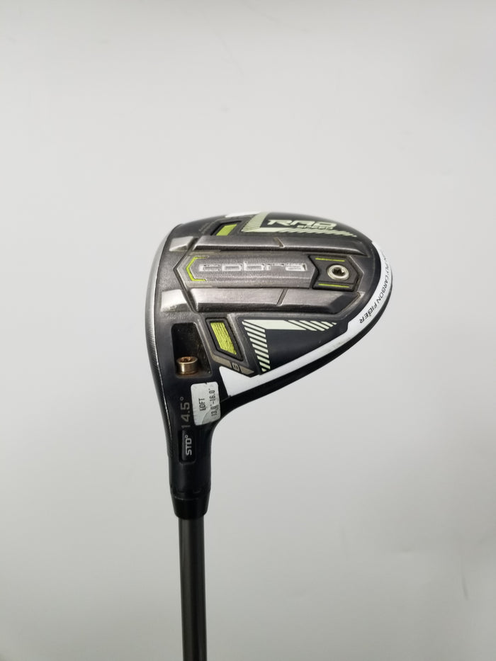 LEFTY 2021 COBRA KING RADSPEED 3 WOOD 14.5* REGULAR EVENFLOW RIPTIDE 40G FAIR