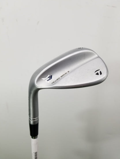 LEFTY 2021 TAYLORMADE MILLED GRIND 3 WEDGE 58*/SB11 STIFF DYNGOLD 34.5" GOOD
