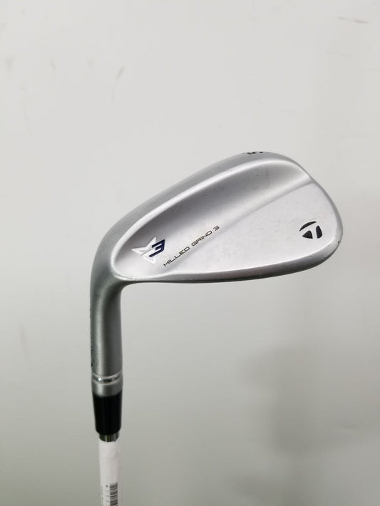 LEFTY 2021 TAYLORMADE MILLED GRIND 3 WEDGE 58*/SB11 STIFF DYNGOLD 34.5" GOOD