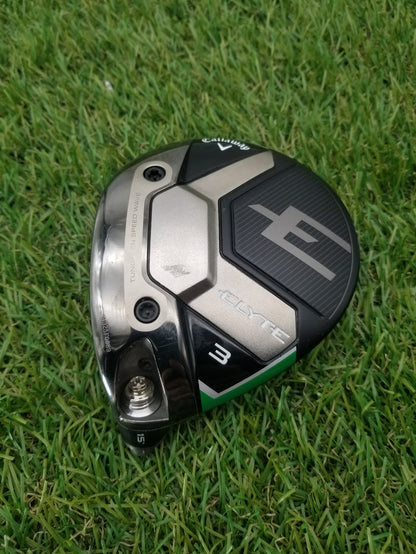 LEFTY CALLAWAY ELYTE 3 WOOD 15* CLUBHEAD ONLY VERYGOOD