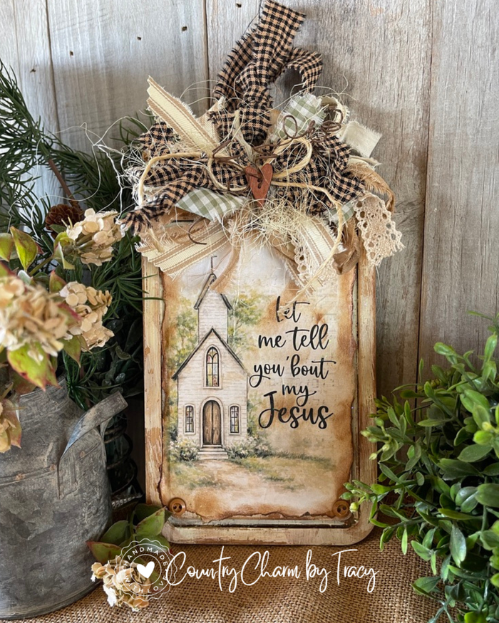 Let Me Tell You ’bout My Jesus Church Cutting Board Decor