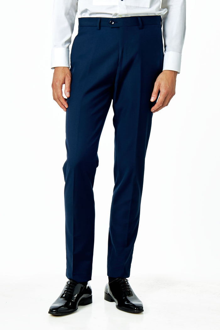 LOUIS – NAVY PAISLEY JACQUARD 3 PIECE WEDDING TUXEDO SUIT