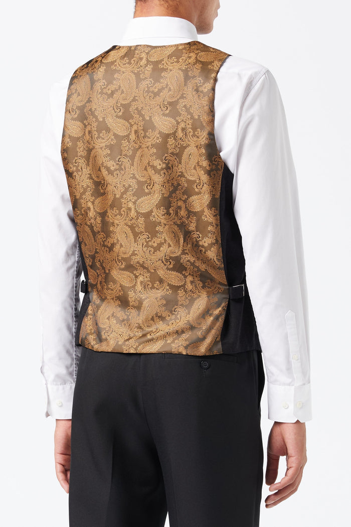 LUCA - BLACK PRINTED DINNER TUX JACKET