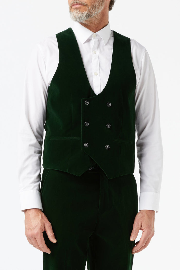 MAK - Green Velvet 3 Piece Wedding Suit