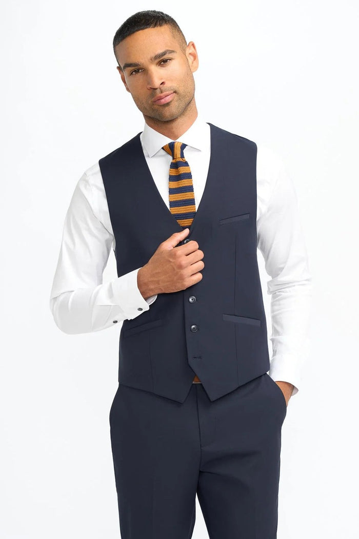 MALIBU – NAVY BLUE TAILORED WAISTCOAT