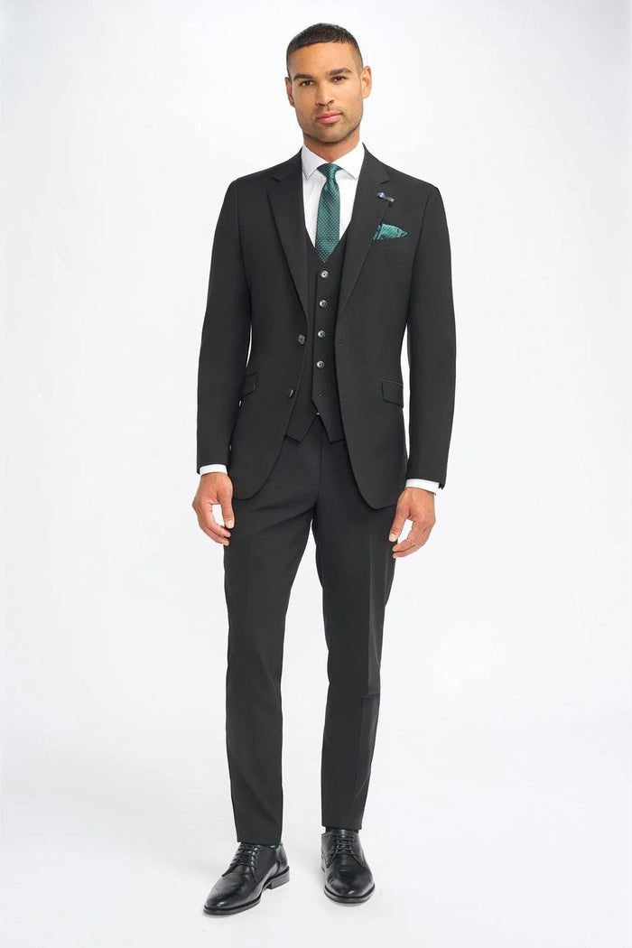 MALIBU – PLAIN BLACK TAILORED FIT BLAZER