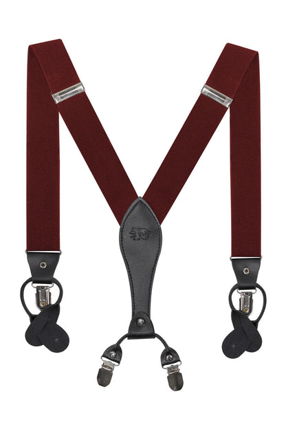 MAROON ADJUSTABLE CLIP ON BRACES