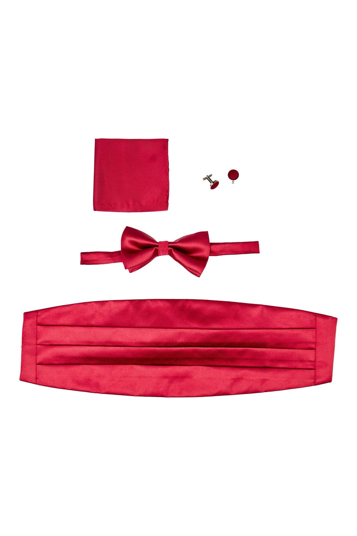 MAROON CUMMERBUND SET