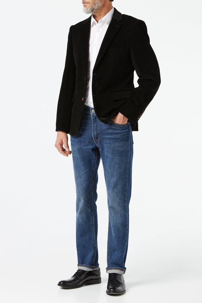 MATTHEW - Black Corduroy Blazer Jacket