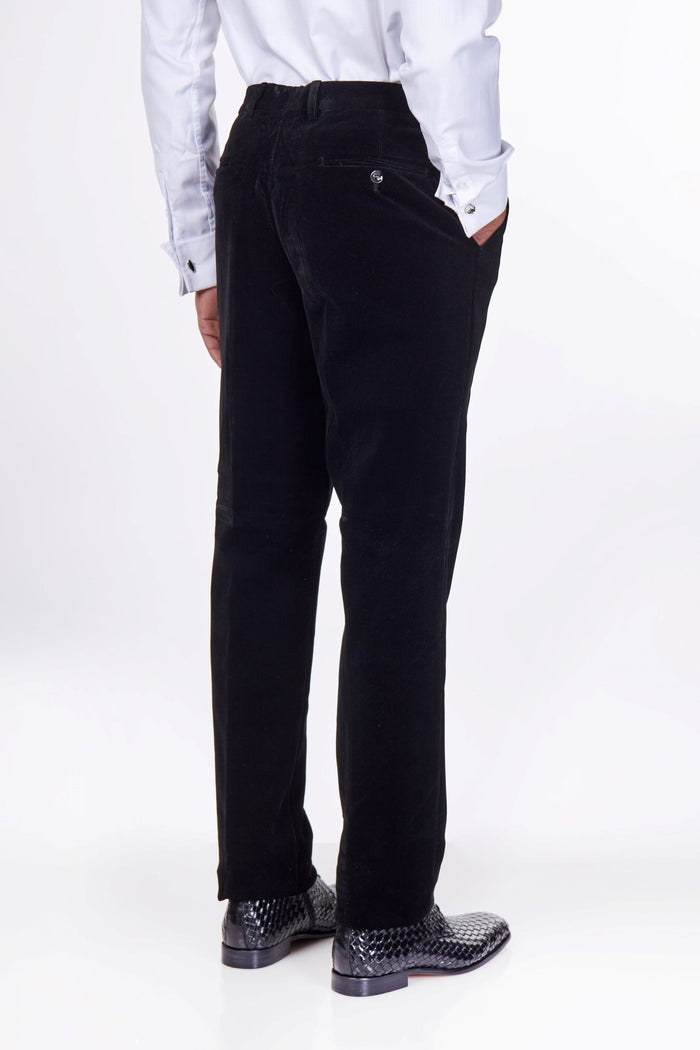 CORDUORY TAILORED FIT SUIT IN BLACK