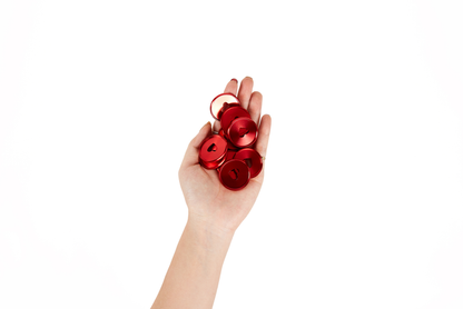 Medium Metal Disc Set - Red