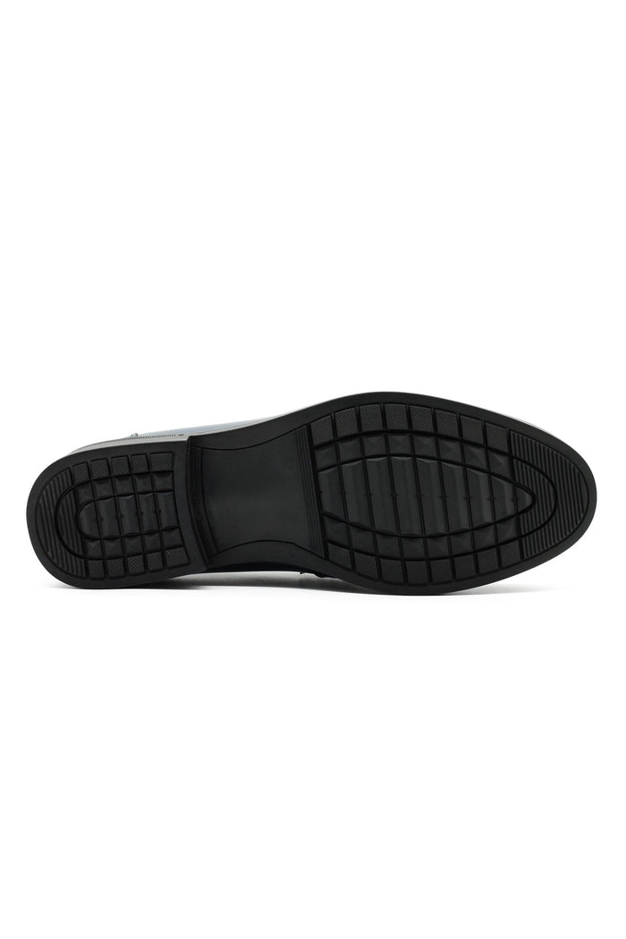 Men’s Black Faux Leather Retro Tassel Loafers