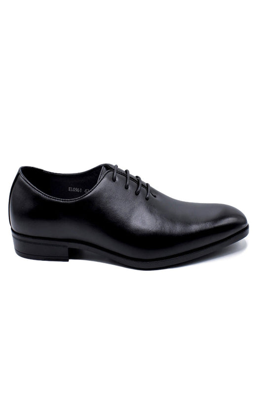 Men’s Black Wholecut Oxford Dress Shoes – Faux Leather
