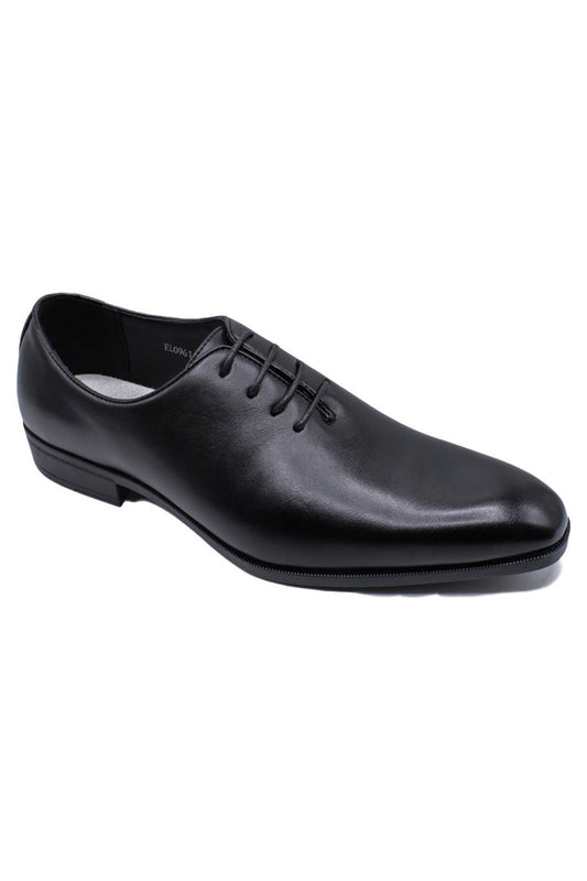 Men’s Black Wholecut Oxford Dress Shoes – Faux Leather