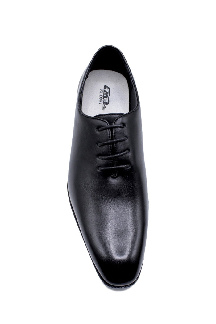 Men’s Black Wholecut Oxford Dress Shoes – Faux Leather