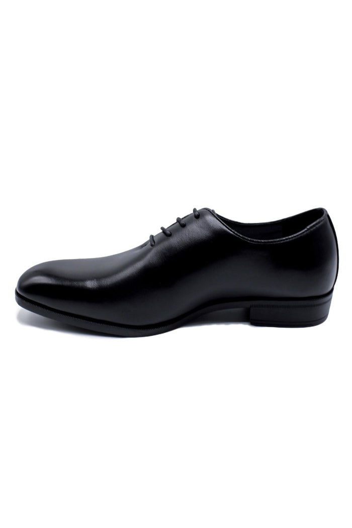 Men’s Black Wholecut Oxford Dress Shoes – Faux Leather