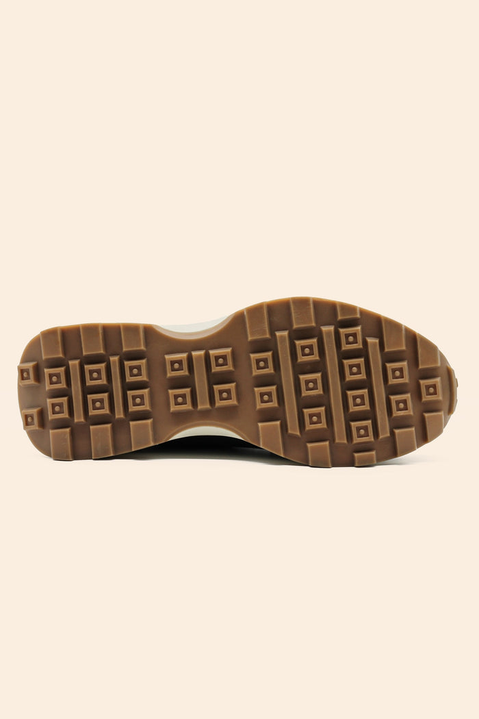 Men’s Brown Real Leather & Suede Trainers