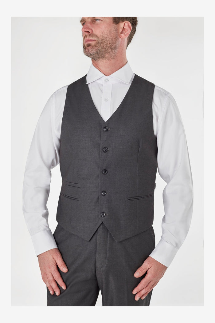 MENS GREY WEDDING PARTY WAISTCOATS