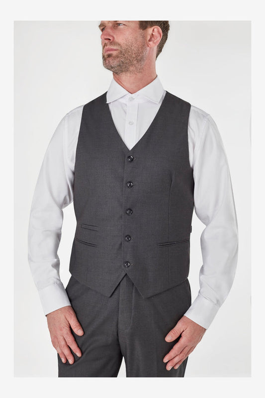 MENS GREY WEDDING PARTY WAISTCOATS