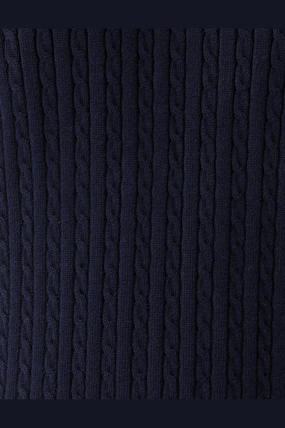 Mens Sleeveless V Neck Navy Jumper Knitted Vest