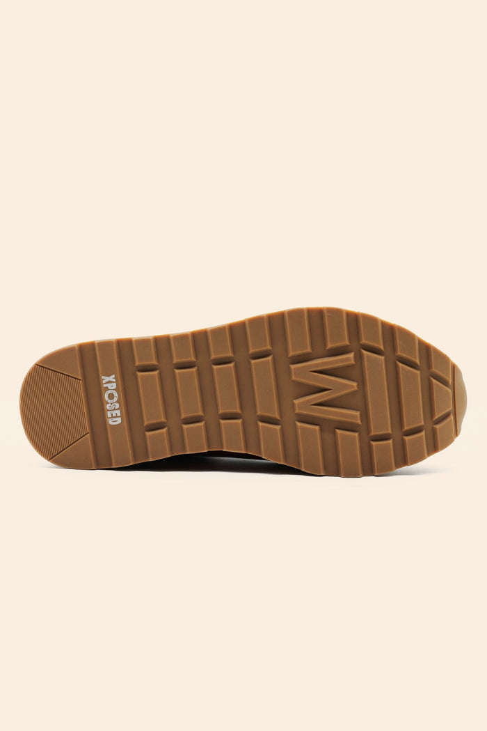 Men’s Tan Real Leather Trainers