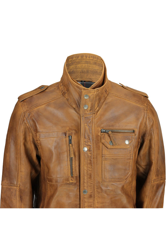 MENS VINTAGE TAN MILITARY JACKET