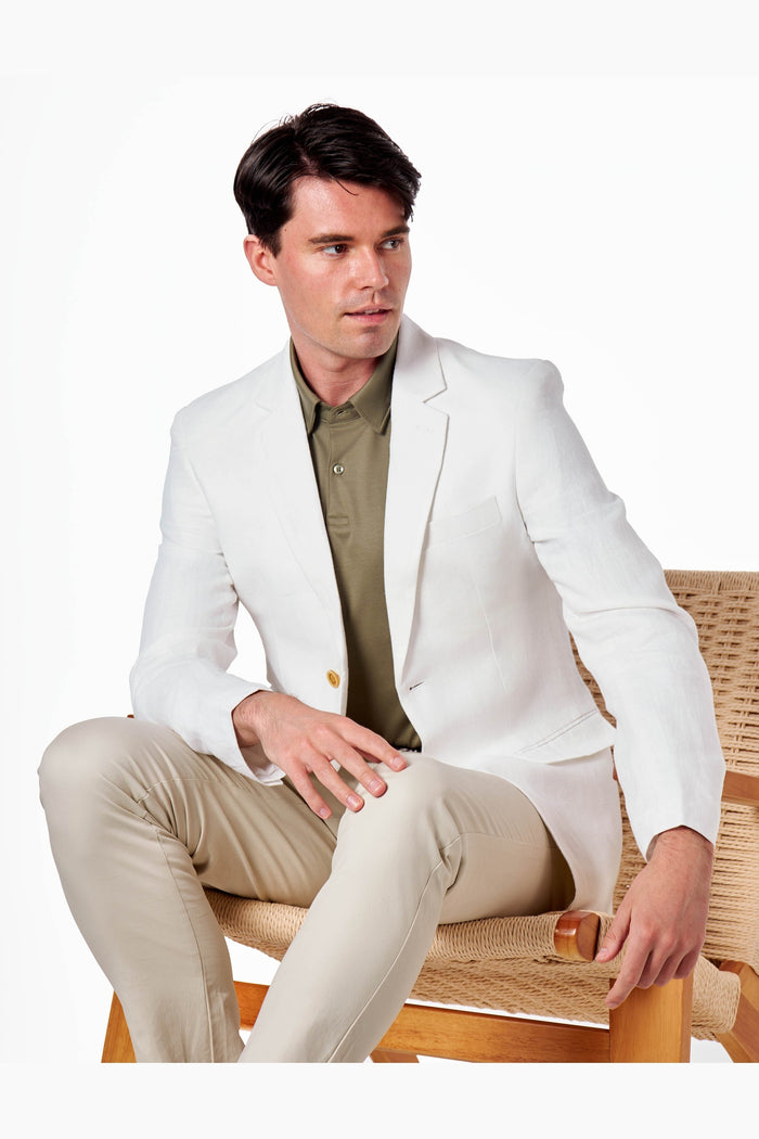 Mercerised Cotton Khaki Polo T Shirt Short Sleeve