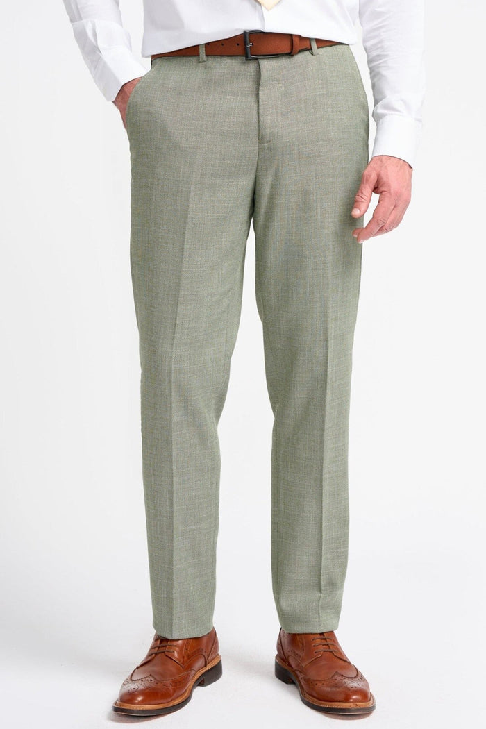 MIAMI – SAGE GREEN TAILORED FIT TROUSERS
