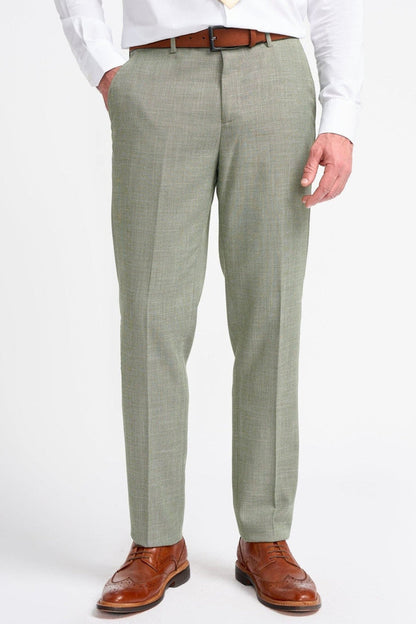MIAMI – SAGE GREEN TAILORED FIT TROUSERS
