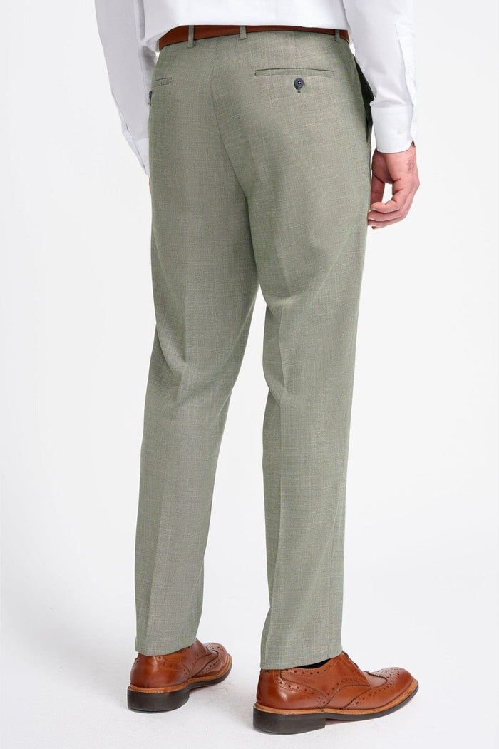 MIAMI – SAGE GREEN TAILORED FIT TROUSERS