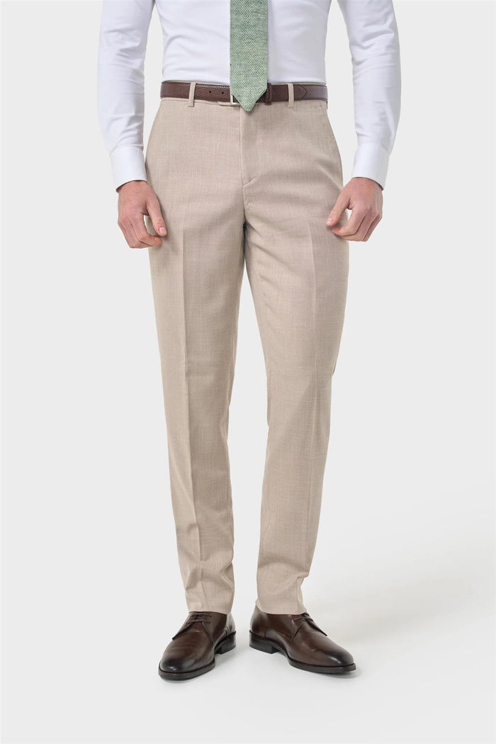 MIAMI – TAILORED FIT LINEN BLEND STONE 3 PIECE SUIT
