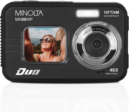Minolta 48 Mega Pixels Underwater Digital Camera with Autofocus, 5K Video & Dual LCD - electronicsexpo.com - Cameras