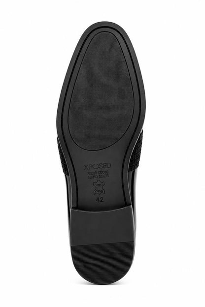 MIRO 3 Men’s Black Hi-Shine Patent Leather Slip-On Tuxedo Loafers