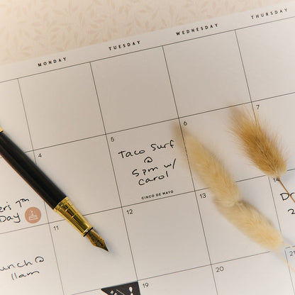 Modern Charm - 2026 Small Desk Calendar - 12 Month