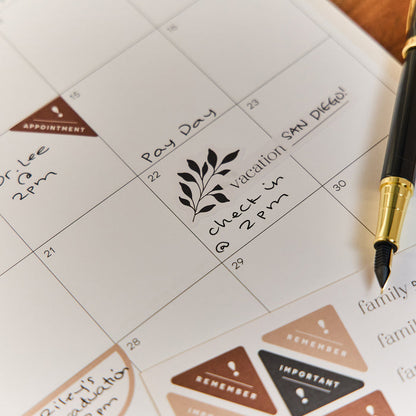 Modern Charm - 2026 Small Desk Calendar - 12 Month