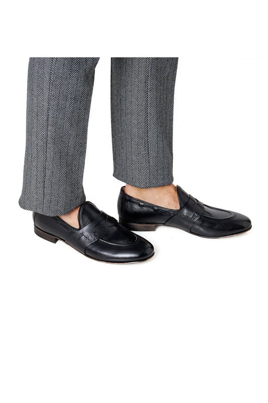 NAPLES 01 - BLACK PENNY LOAFER