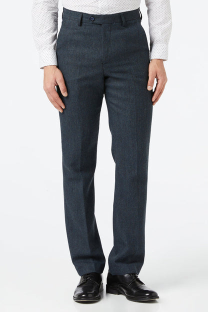 NAVY HERRINGBONE TWEED SUIT