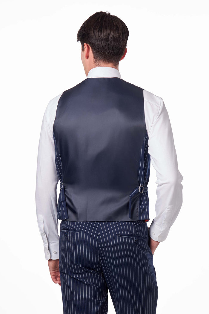 NAVY PIN STRIPE SUIT