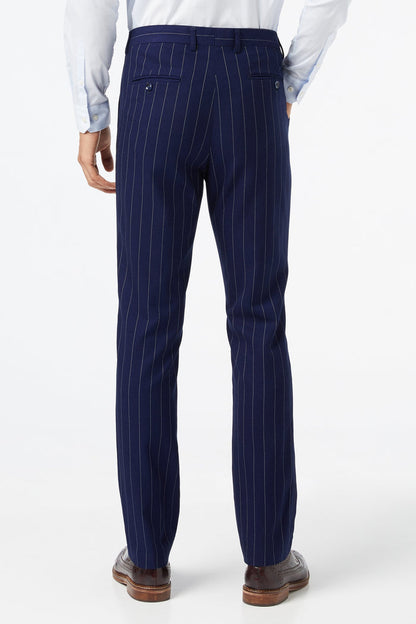 NAVY PINSTRIPE DOUBLE BREASTED SUIT