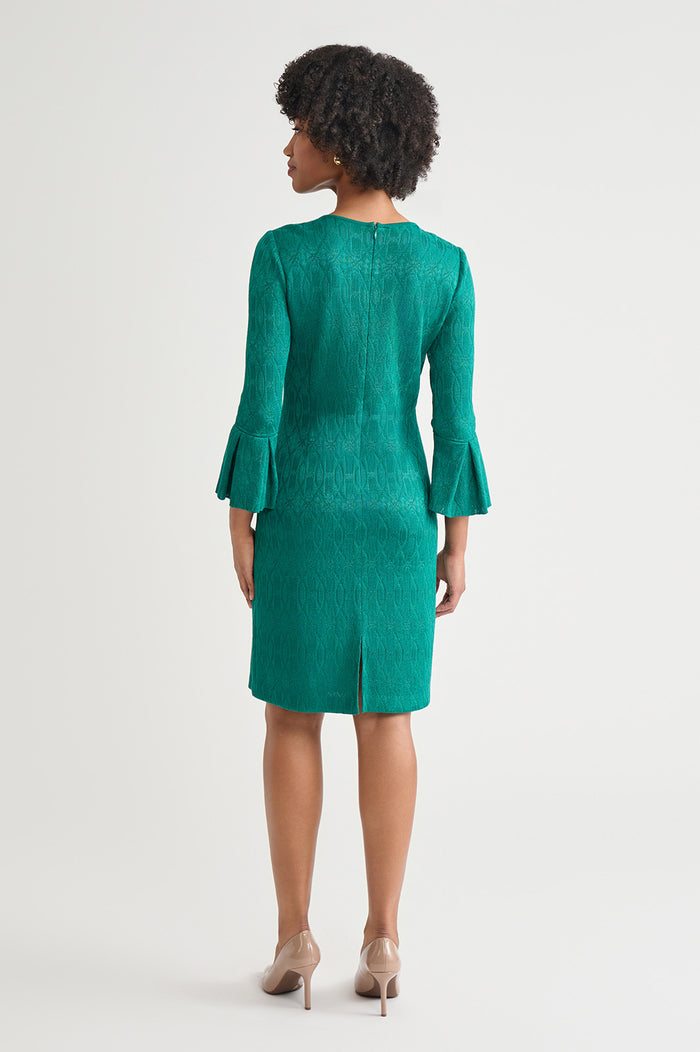 Petite Tonal Multi-Stitch Sheath Dress, Everest | Ming Wang